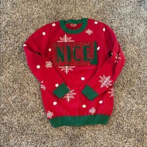 Red and Green Holiday Sweater - Ugly Christmas Sweater